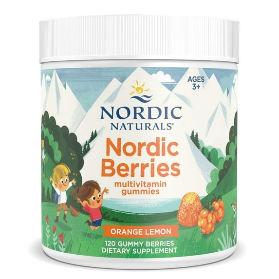 Nordic Naturals Nordic Berries Multivitamin Gummies, Great-Tasting, 120 Ct