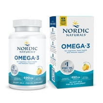 Nordic Naturals Omega-3 Softgels, Lemon, 690 mg, Fish Oil, 60 Ct
