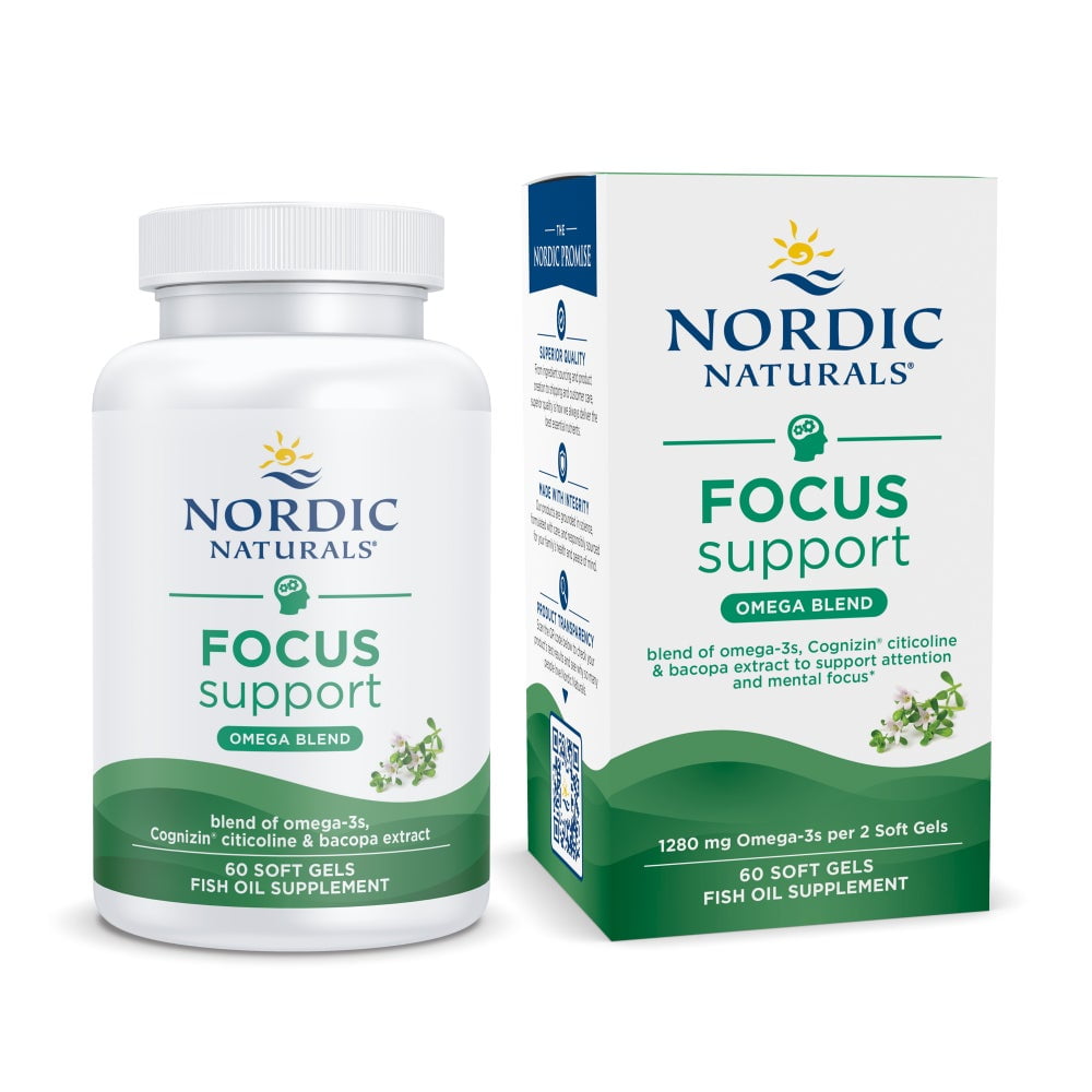 Nordic Naturals Omega Focus Softgels، 1280 Mg، Brain Health، 60 Count