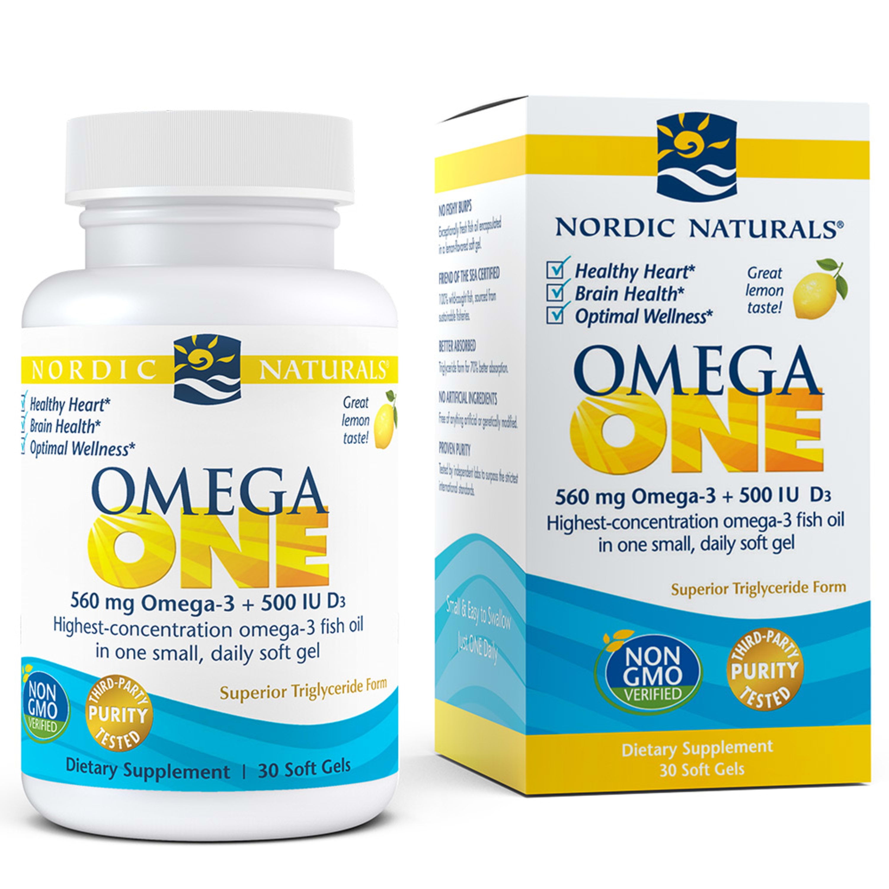 Nordic Naturals OmegaONE Soft Gel Lemon 30 Piece Walmart