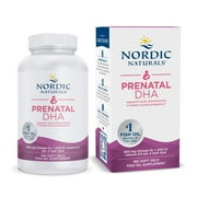 Nordic Naturals Prenatal DHA Softgels, Unflavored, 830 mg, Non-GMO 180 Ct