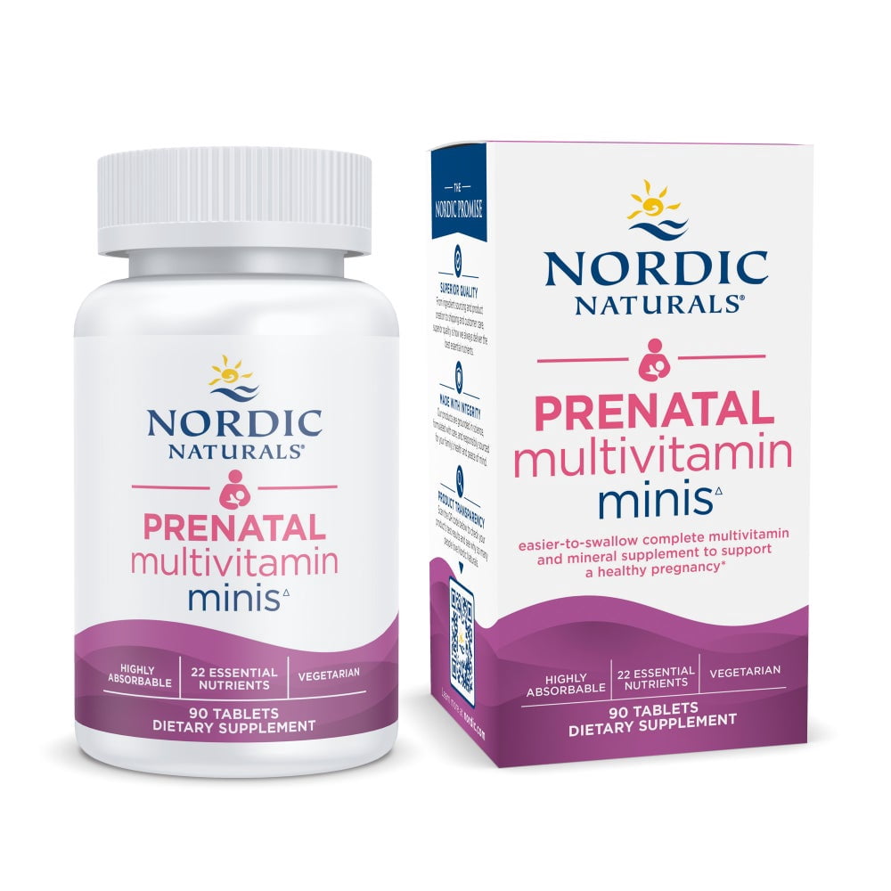 Nordic Naturals Prenatal Multivitamin Minis, Unflavored - 60 count