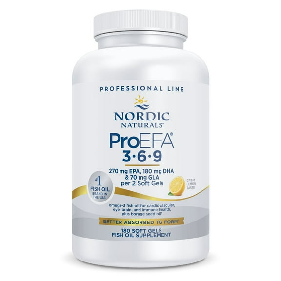 Nordic Naturals ProEFA-3.6.9 Softgels, Lemon, 1030 Mg, EPA & DHA, 180 Ct