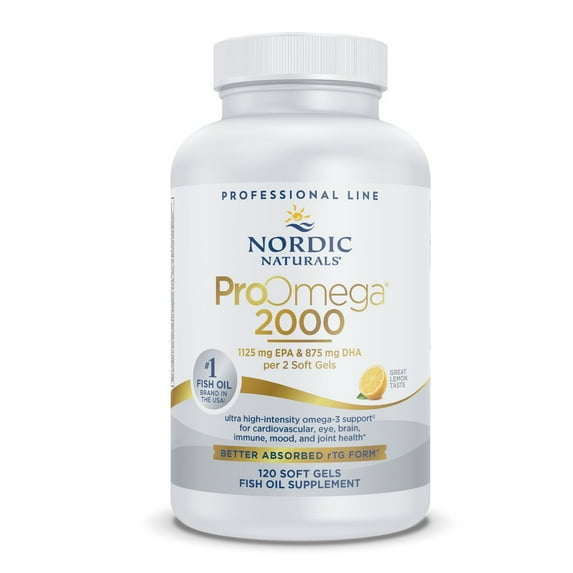 Nordic Naturals ProOmega Softgels, 2150 Mg, EPA & DHA, Fish Oil, 120 Ct