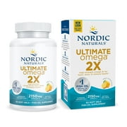 Nordic Naturals Ultimate Omega 2X Softgels, Lemon, 2150 Mg, Fish Oil, 60 Ct
