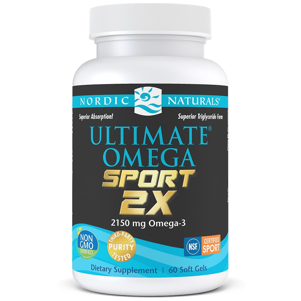 Nordic Naturals Ultimate Omega 2X Sport, 2150 Mg, Fish Oil, 60 Ct