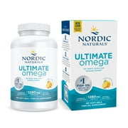 Nordic Naturals Ultimate Omega Softgels, Lemon, 1280 mg, Fish Oil, 180 Ct