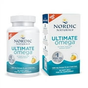 Nordic Naturals Ultimate Omega Softgels, Lemon, 1280 mg, Fish Oil, 90 Ct