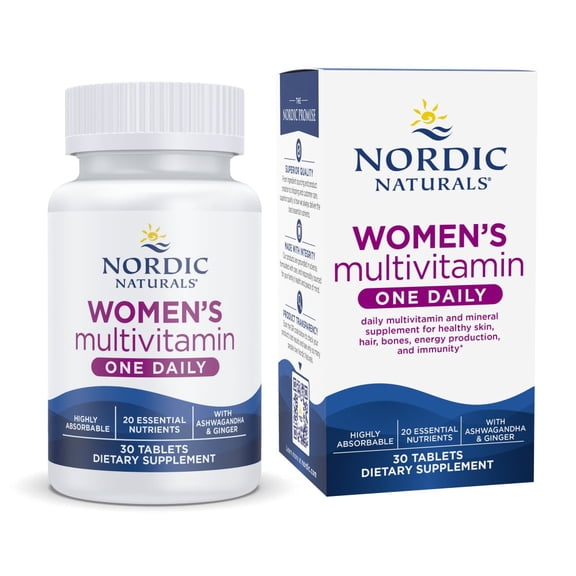 Nordic Naturals Women's One Daily Multivitamin, Unflavored - 30 Tablets
