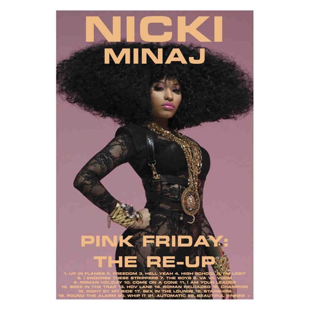 Nordic Pop Music Album Cover Rapper Nicki Minaj Poster Aesthetic Hip ...