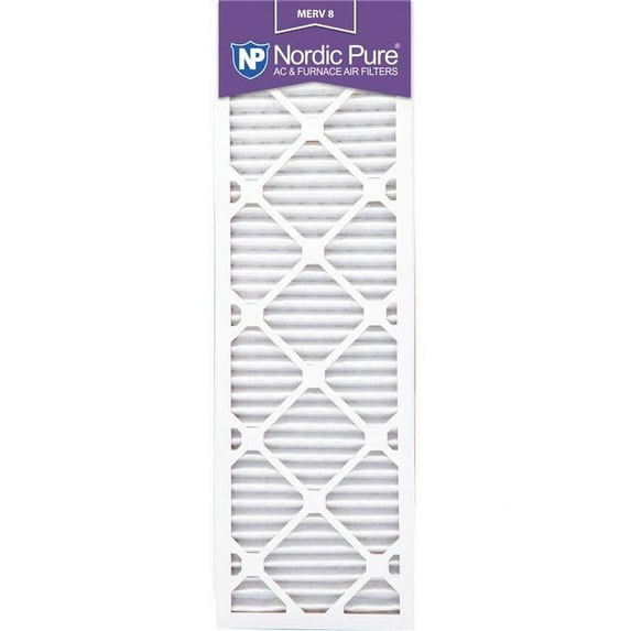 Nordic Pure 10x30x1M8-3 10 x 30 x 1 in. Merv 8 Pleated Air Filters - Case of 3 - Pack of 3