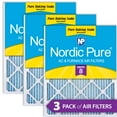 thumbnail image 1 of Nordic Pure 14x20x1 (13_1/2x19_1/2) Pure Baking Soda Odor Deodorizing AC Air Filters 3 Pack, 1 of 6