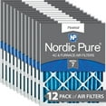 thumbnail image 1 of Nordic Pure 14x25x2 Pleated MERV 7 Air Filters 12 Pack, 1 of 7