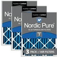 thumbnail image 1 of Nordic Pure 15x20x2 Pleated Air Filters MERV 7 Plus Carbon 3 Pack, 1 of 7