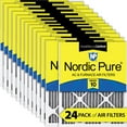 thumbnail image 1 of Nordic Pure 16x16x1 Pleated Air Filters MERV 10 Pleated Plus Carbon 24 Pack, 1 of 7
