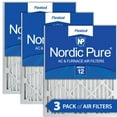 thumbnail image 1 of Nordic Pure 16x20x2 Pleated MERV 12 Air Filters 3 Pack, 1 of 7