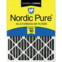 Nordic Pure 16x20x4 (3 5/8) Furnace Air Filters MERV 10 Pleated   Carbon 1 Pack
