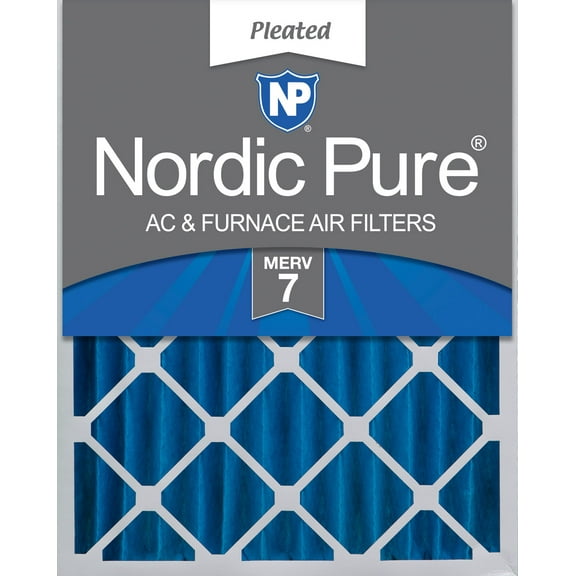 Nordic Pure 16x20x4 (3 5/8) Pleated MERV 7 Air Filter 1 Pack
