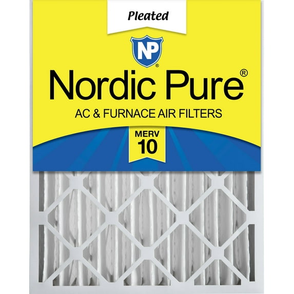 Nordic Pure 16x24x4 (3 5/8) Pleated MERV 10 Air Filter 1 Pack