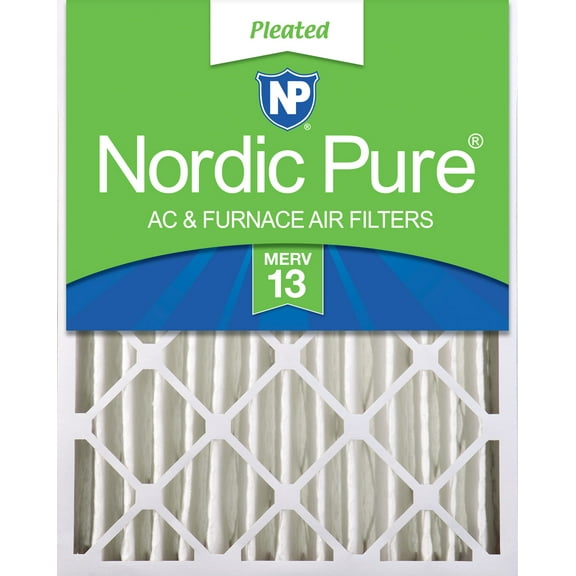 Nordic Pure 16x24x4 (3 5/8) Pleated MERV 13 Air Filter 1 Pack