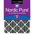 thumbnail image 1 of Nordic Pure 16x24x4 (3 5/8) Pleated Plus Carbon Air Filters MERV 8 1 Pack, 1 of 7