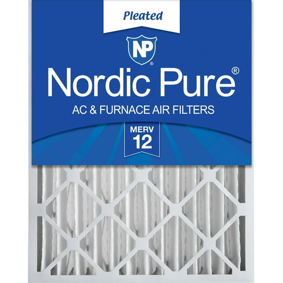 Nordic Pure 18x24x4 (3 5/8) Pleated MERV 12 Air Filter 1 Pack