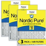 Nordic Pure 20x20x2 Pleated MERV 10 Air Filters 3 Pack