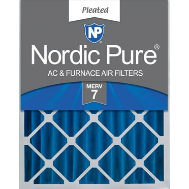 Nordic Pure 20x24x4 (3 5/8) Pleated MERV 7 Air Filter 1 Pack