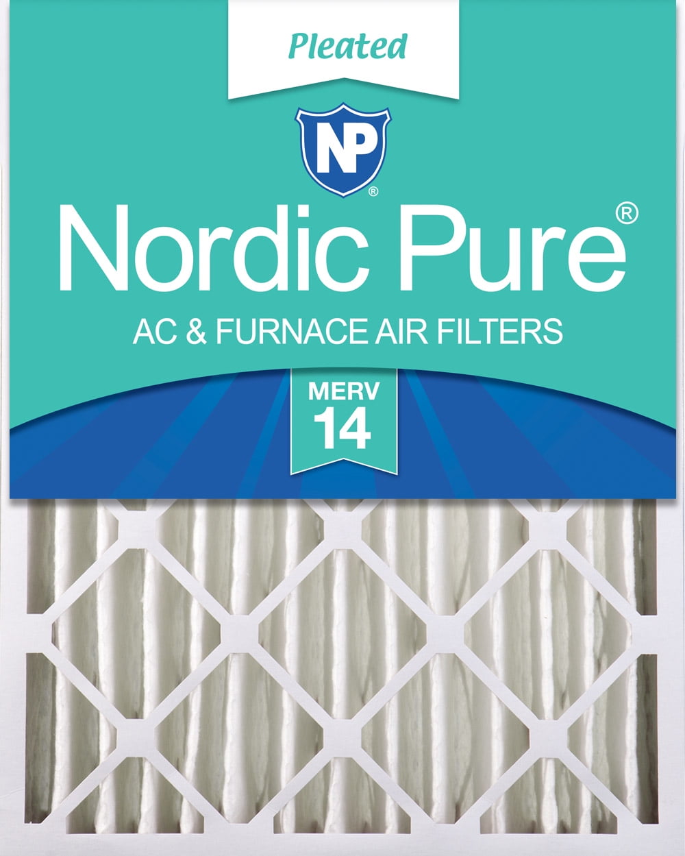 Nordic Pure MERV 12 Pleated AC Furnace Filter With Carbon – 2 Pack, 18x24x1