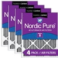 thumbnail image 1 of Nordic Pure 24x30x1 Furnace Air Filters MERV 8 Pleated Plus Carbon 4 Pack, 1 of 7