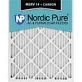 thumbnail image 1 of Nordic Pure 8x14x1ExactCustomM14-C-12 Exact MERV 14 Plus Carbon AC Furnace Filters, 8 x 14 x 1 in. - Pack of 12, 1 of 1