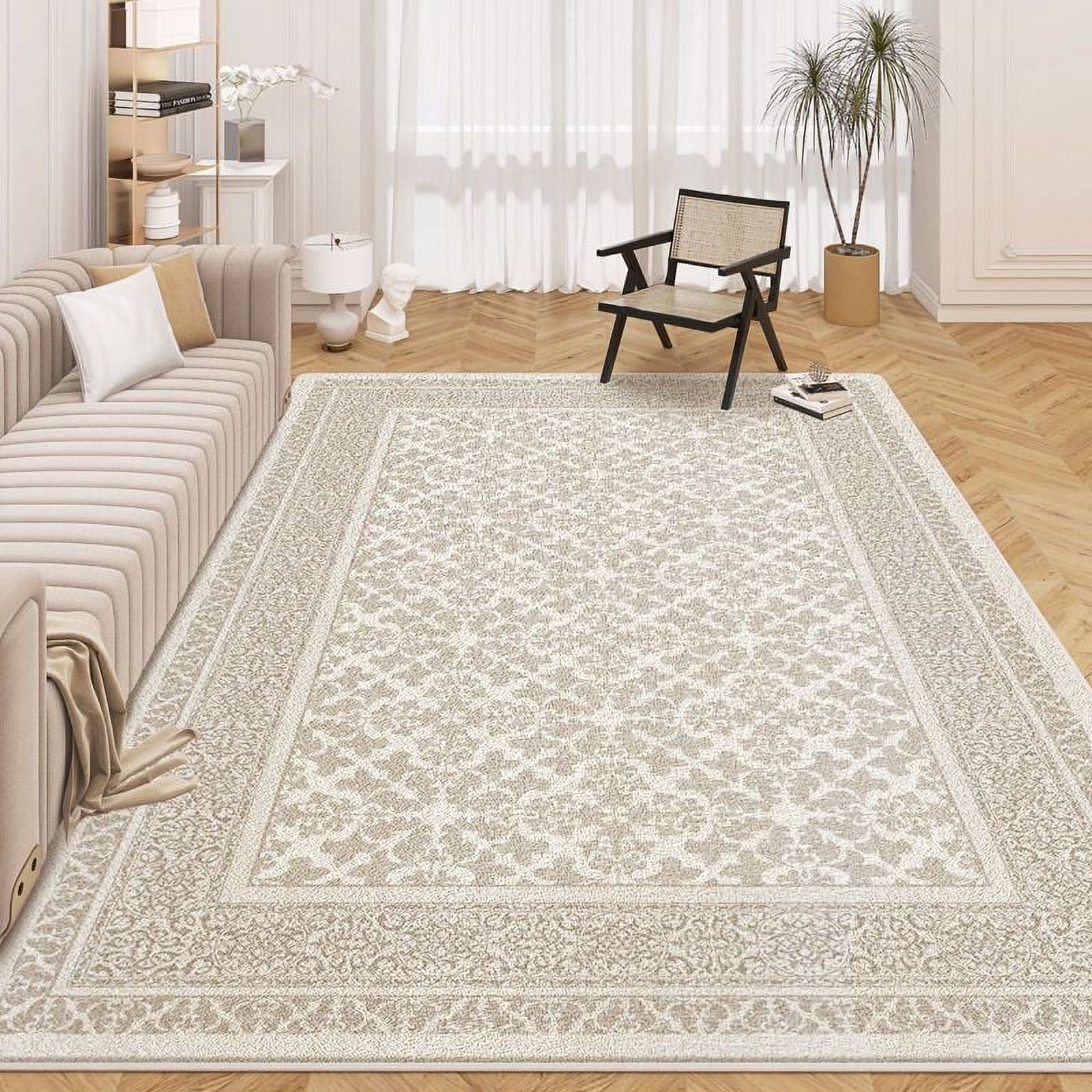 Nordic Retro Fluffy Carpet Living Room Sofa Table Mat Washable Plush ...