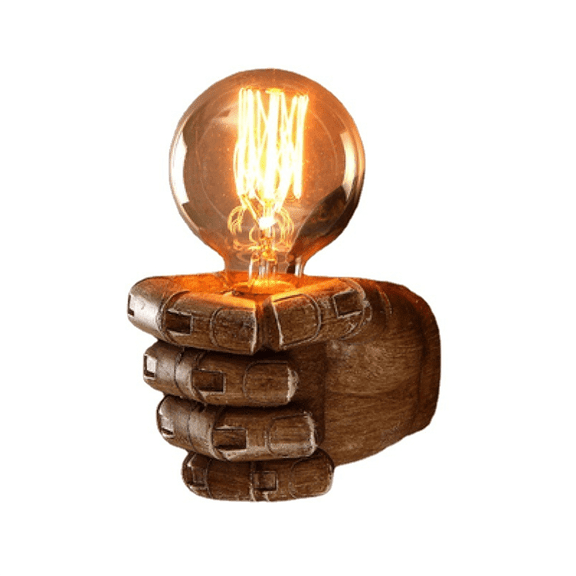Nordic Retro Resin Wall Lamp Right Hand Fist Sconces Fixture Home Decor Light Restaurant ywm58