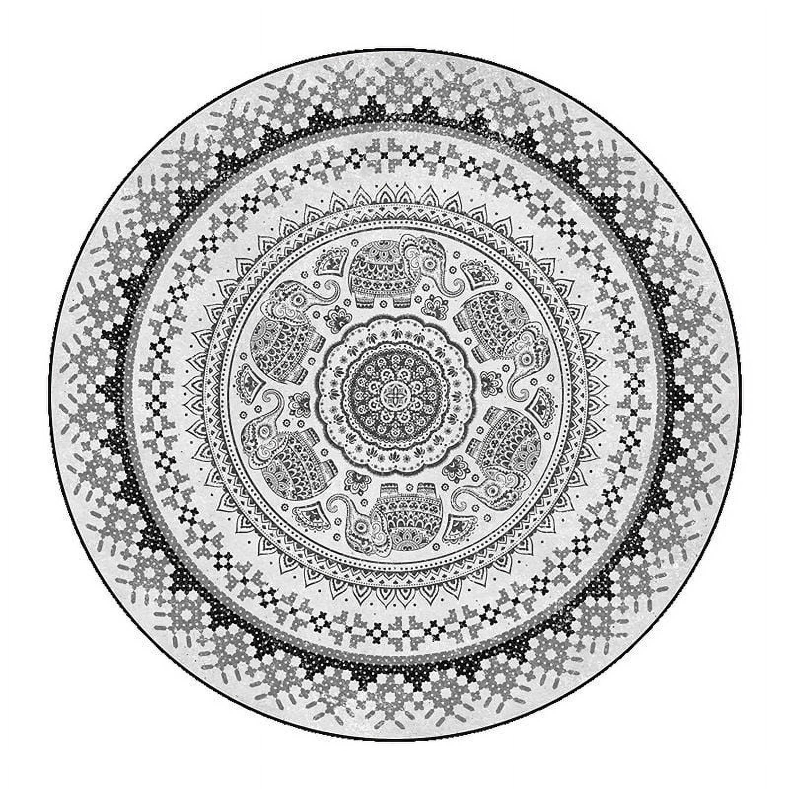 Nordic Round Carpets Retro National Persian Carpet Computer Chair Floor ...