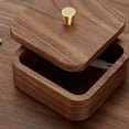 thumbnail image 1 of Nordic Simple Black Walnut Dental Floss Box Home Personalized Box, 1 of 6