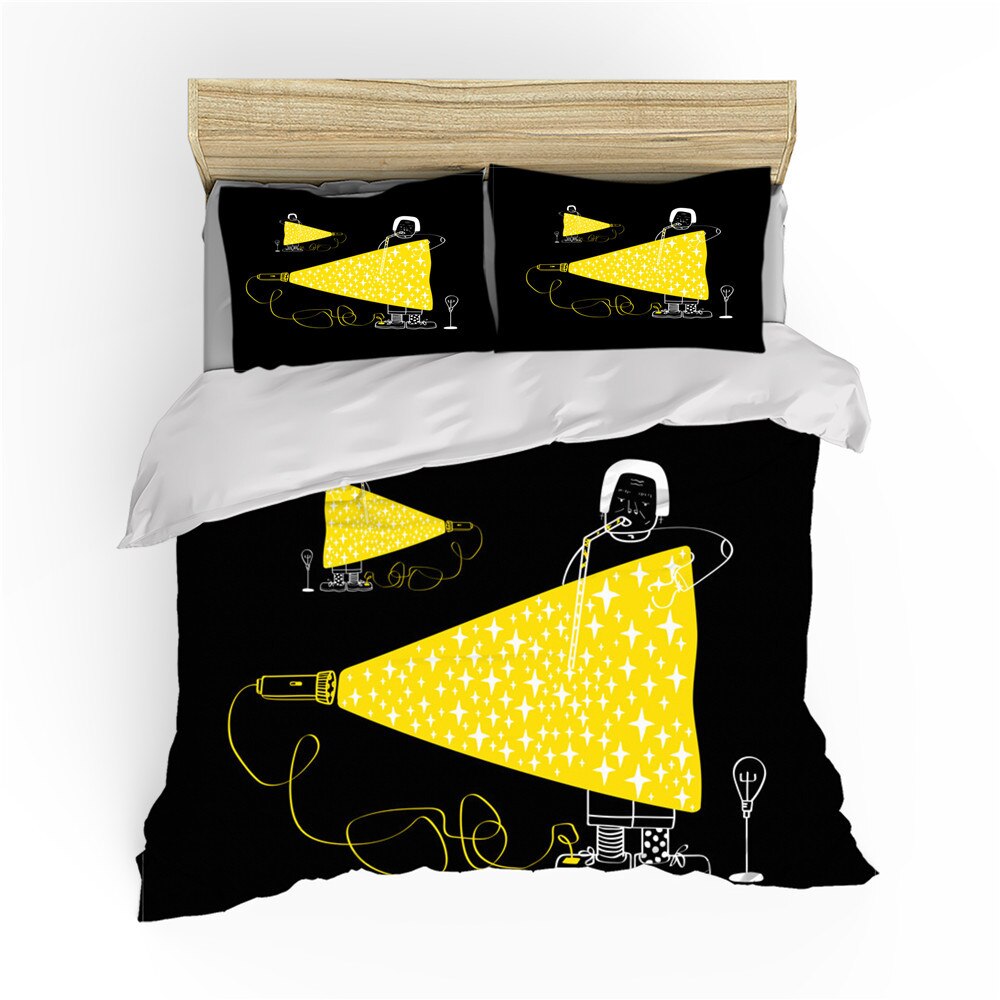 Nordic Simple Continuous Line Drawing Duvet Cover ArtPainting Bedding