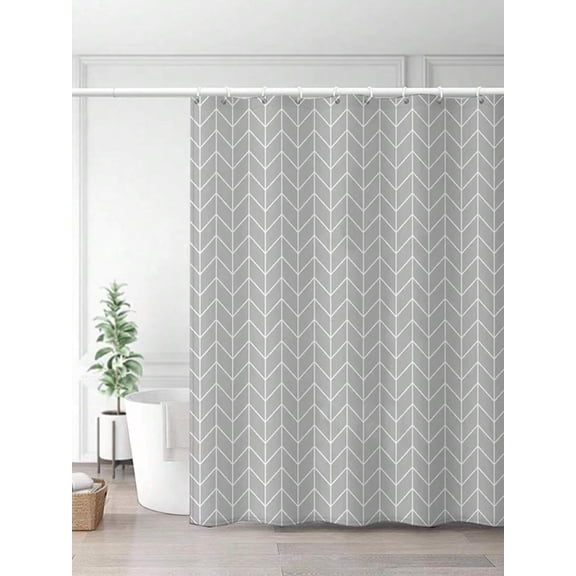 Nordic Simple Grey Color Bathroom Shower Curtain, Waterproof for Toilet Partition Window Decoration Partition Curtain-36"W x 72"L (Pack of 1)