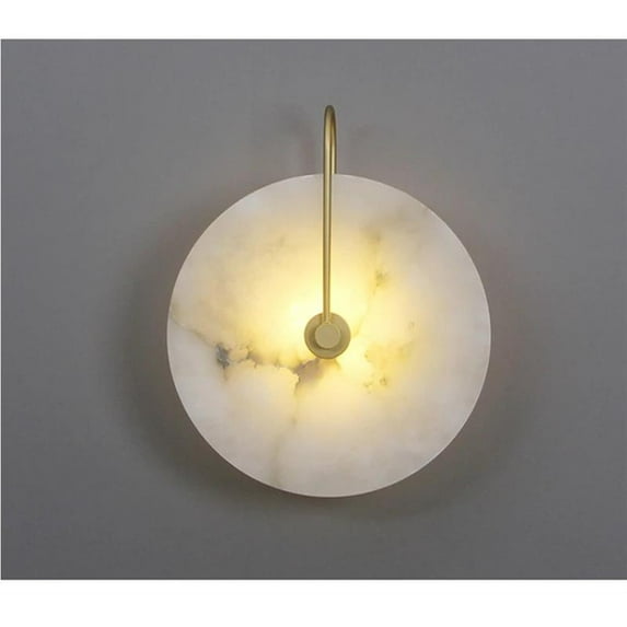Nordic Simple Marble Moon Wall Sconces Light Fixture Indoor Lighting Home Bedroom Decor Modern Hotel Bedside Lamp