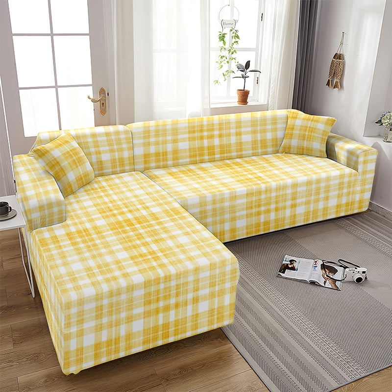 Nordic Simple Sofa Cover Elastic Sofa Covers for Living Room Red Yellow ...