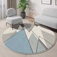 thumbnail image 1 of Nordic Soft Fluffy Round Carpet for Living Room ration Balcony Thickened Area Rug Bedroom Cloakroom Rocking Chair Floor Mats, 1 of 6