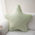 thumbnail image 1 of Nordic Style 7-inch Green Star Shaped Throw Pillow, Macaron Color Soft Plush Cushion for Sofa A#118 Green, 1 of 6