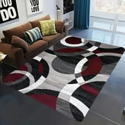Nordic Style Area Rug Geometric Pattern Living Room Carpet Non-Slip Washable Carpet Indoors Bedroom Bedside Floor Mat Home Decor