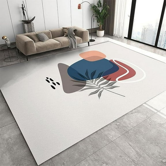 Nordic Style Area Rug, Irregular Geometric Front Entrance Carpet, Floor Rugs Does Not Damage The Floor Soundproof Noise Reduction For Living Room Bedroom Office Study 2 x 3ft