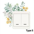 thumbnail image 1 of Nordic Style Bedroom Ornament Tropical Palm Greenery Leaves Rose Peony Wall Decals Flower Switch Stickers TYPE 5, 1 of 8