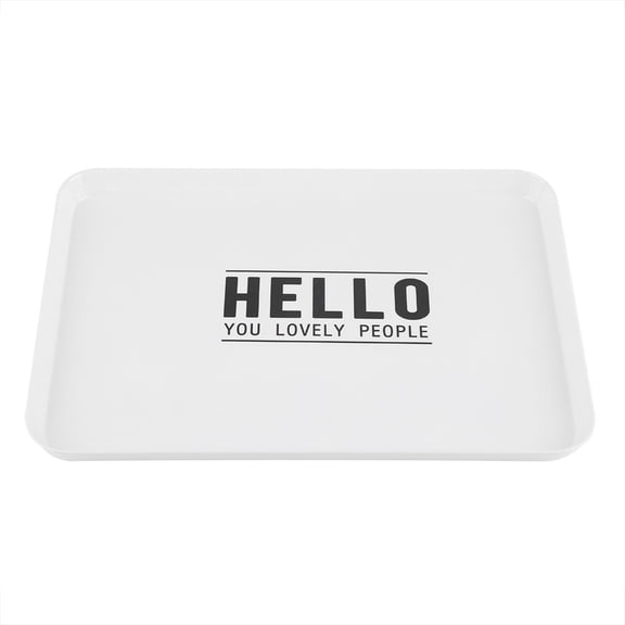 Nordic Style Breakfast Tray with Melamine Plate for Tea, Desserts, and Fruits - Perfect for Snacks and Meals Alike