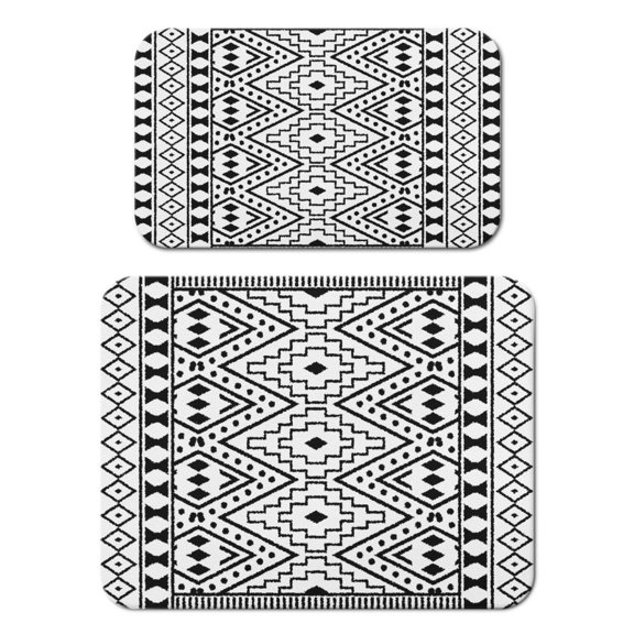 Nordic Style Coffee Mat, Absorbent Dish Drying Pad with Boho Chic Patterns, Leak-Proof Non-Slip Kitchen Counter Mat