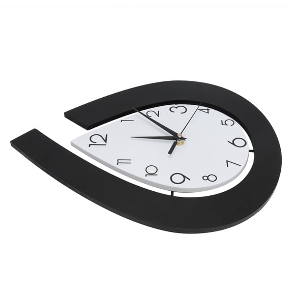 Nordic Style Creative Water Drop Hanging Clock Mute Wall Clock for Living Room Coffee Shop Store Decor, 15.4 inches / 39 cm, Battery Operated Timepiece