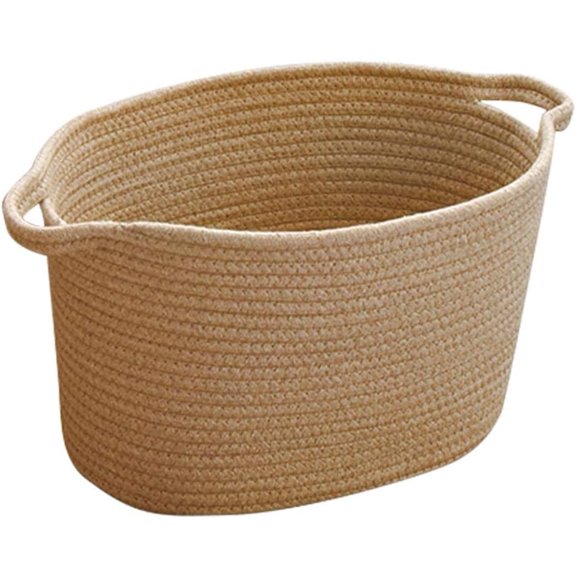 Nordic Style Environmentally Friendly Material Cotton Thread Laundry Basket Toy Clothes Sundries Storage Basket