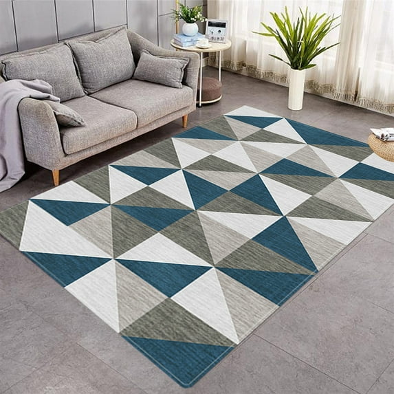 Nordic Style Geometric Carpet for Living Room Anti-slip Area Rugs Home Floor Mat Decor Sof