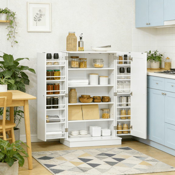 Nordic Style Kitchen Cupboard,Kitchen Sideboard Cabinet,Kitchen Pantry Cabinet